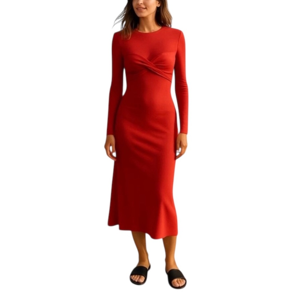 NWT FARM Rio Twisted Cup Dress Size S
